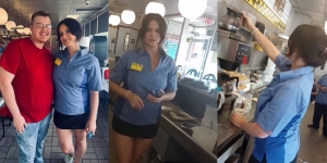 Heboh! Lana Del Rey Kerja jadi Waitress di Restoran Waffle