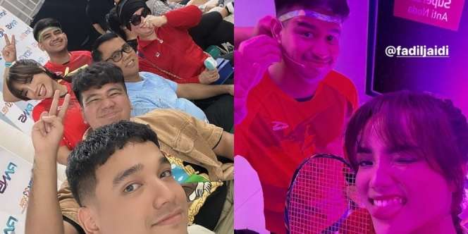 Inilah Momen Fuji dan Fadil Jaidi Jadi Tim Ganda Campuran Bulu Tangkis di Turnamen Olahraga Selebriti Indonesia!
