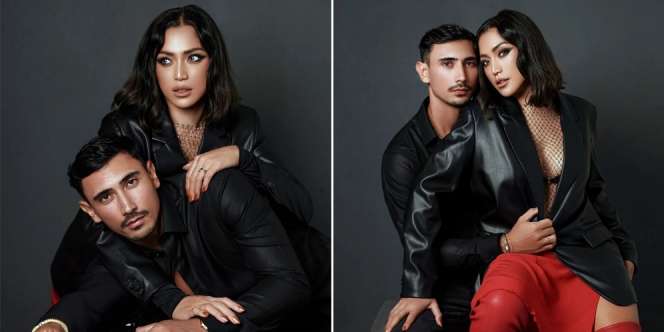 Kompak Pakai Outfit Hitam, Jessica Iskandar dan Vincent Verhaag Tampil Bak Pasangan Mafia di Pemotretan Terbarunya