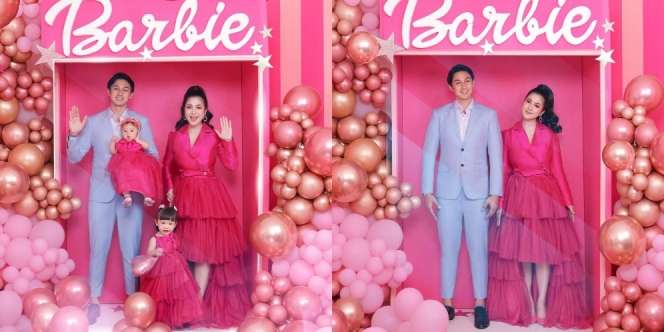 11 Potret Felicya Angelista dan Caesar Hito Ikut Fomo Cosplay Barbie Bareng Keluarga, Cute Kayak Boneka Bange!t