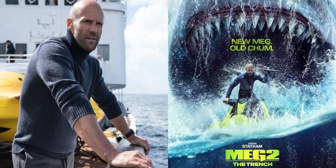 Sudah Tayang di Bioskop! Film The Meg 2: The Trench Tampilkan Aksi Menegangkan Jason Statham Lawan Hiu Raksasa