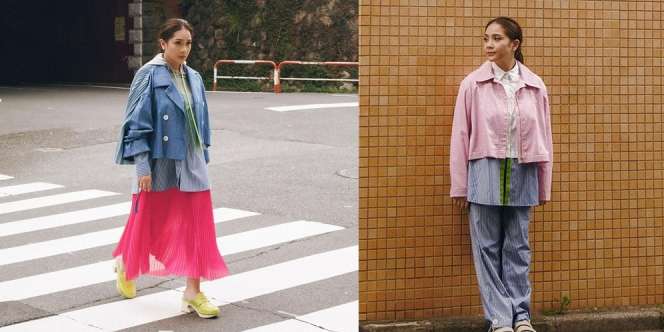 Pose di Jalanan dengan Busana Aestetik, Penampilan Nagita Slavina Dipuji Bak Artis Korea!