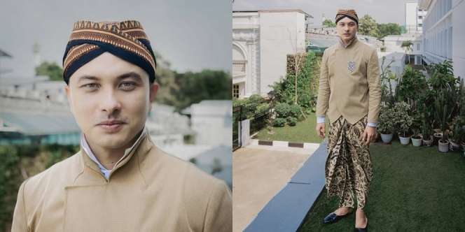 Potret Tampan Nicholas Saputra Ala Mas Jawa di Upacara HUT RI Istana Merdeka