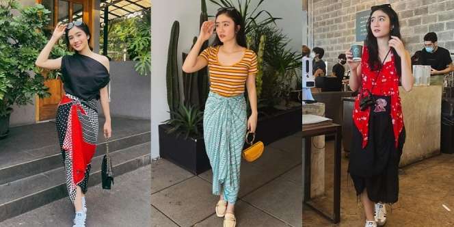 Potret Mix and Match Febby Rastanty saat Kenakan Batik, Tetap Kekinian Meski Pakai Kain Tradisional