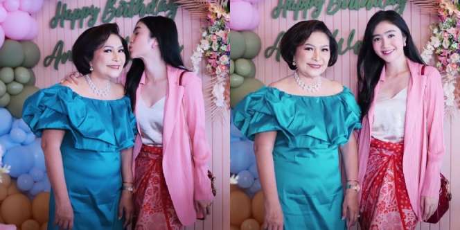 10 Potret Penampilan Febby Rastanty di Pesta Ulang Tahun sang Mama, Sama-sama Cantik!