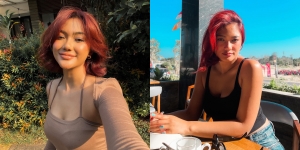 Rambut Merahnya Makin Menyala, Ini 8 Potret Marion Jola Bermandikan Cahaya Matahari