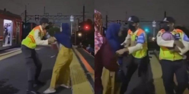 Viral, Ibu Alami Baby Blues Nyaris Buang Bayi di Stasiun Kereta Api, Petugas Keamanan Berhasil Selamatkan