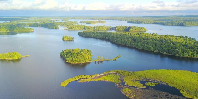 Fenomena Unik di Danau Chippewa, Ada Pulau-Pulau yang Bisa Bergerak Sendiri!