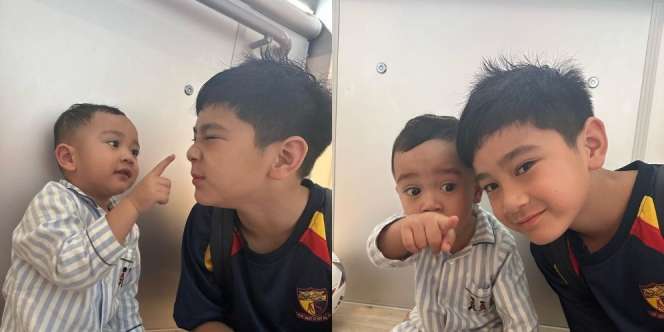 Potret Terbaru Rafathar Ngobrol Bareng Rayyanza Cipung Jadi Sorotan - Kakak Idaman Banget! 