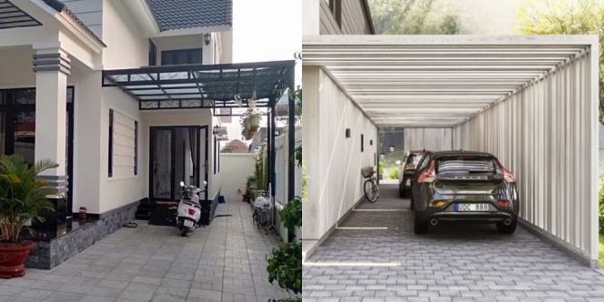 7 Garasi Mobil Minimalis di Samping Rumah, Sederhana dan Modern