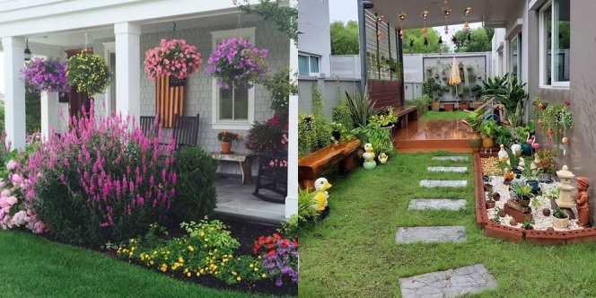 10 Taman Depan Rumah Minimalis Lahan Sempit, Bikin Rumah Segar dengan Aneka Bunga hingga Tanaman Hias