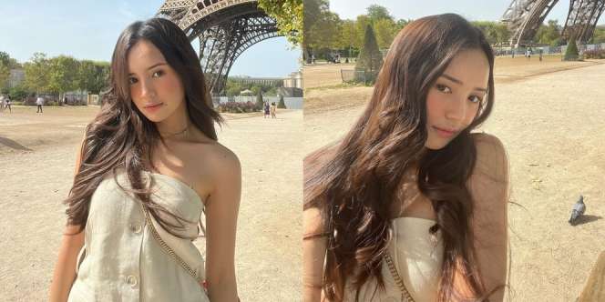 Deretan Potret Beby Tsabina Jalan-Jalan di Paris, Netizen Protes Kok Cantik Terus!
