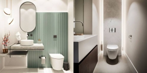 10 Ide Toilet Duduk Minimalis dengan Desain Mewah, Bersih, dan Cerah