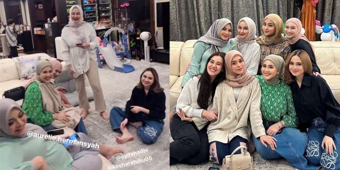 10 Potret Geng Mamayu Ngumpul buat Arisan, Aaliyah Massaid Jadi Anggota Baru?