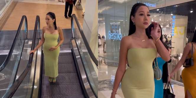 Ngaku Sudah Hamil 3 Bulan, Ini Deretan Potret Lucinta Luna Pamer Baby Bump di Mall