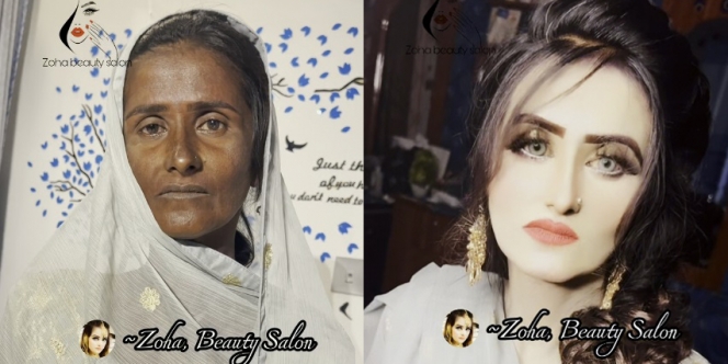 Bikin Pangling, Perempuan India Berkulit Gelap Dirias Hingga Jadi Cantik Jelita