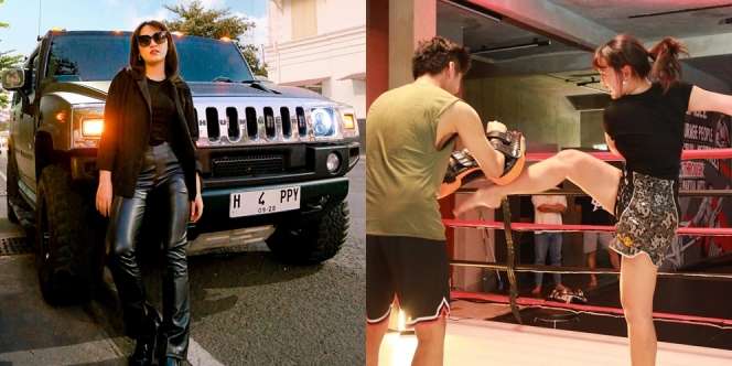 Potret Cantik Happy Asmara Latihan MMA, Siap Terima Tantangan Duel!