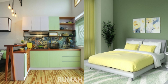 19 Perpaduan Warna Hijau pada Cat dan Dekorasi Rumah yang Minimalis dan Berkelas