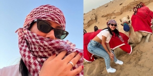 Gak Takut Kulitnya Gosong Meski Panas-Panasan Pakai Crop Top, Ini Potret Shenina Cinnamon saat Liburan ke Dubai