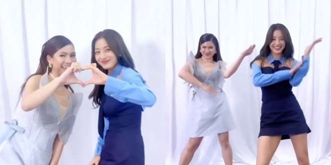 10 Momen Felicya Angelista Joget Bareng Jihyo TWICE, Sampai Latihan Seminggu!