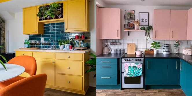 33 Inspirasi Warna Dapur Aesthetic dan Cantik