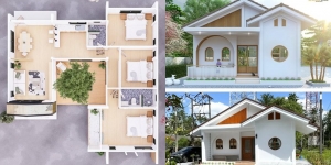 8 Desain Rumah Sederhana 3 Kamar di Kampung, Lahan Sempit tapi Berasa Luas