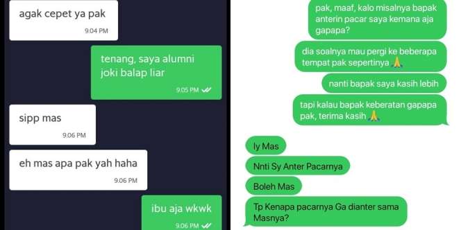 Beragam Potret Isi Chat Driver Ojol dengan Customers, dari yang Kocak sampai Bikin Baper