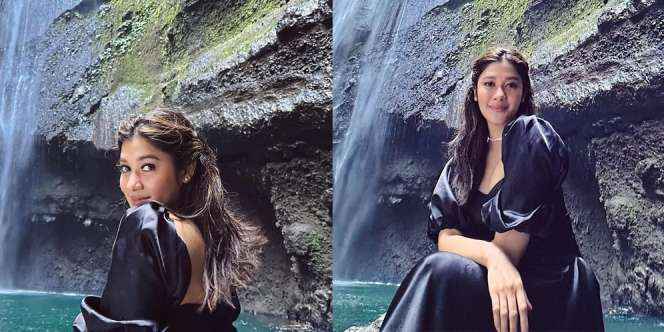 Deretan Potret Naysilla Mirdad Pakai Gaun saat Main ke Air Terjun, Bener-Bener kayak Princess!