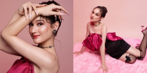 Full Black-Pink, Laura Moane Tampil dalam Vibes Valentine di Pemotretan Terbarunya