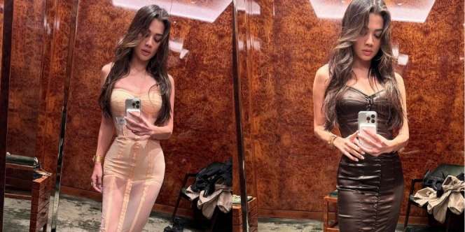 Suka Mirror Selfie, Berikut Potret Adinda Bakrie Pamer Pinggang Langsing & Ramping Meski Sudah Punya 3 Anak!