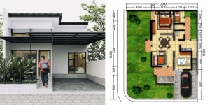 17 Denah Rumah Type 45 untuk Hunian Modern