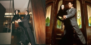 Anya Geraldine Pakai Kostum Mirip Morticia Addams, Kesan Spooky-nya Dapat Banget!