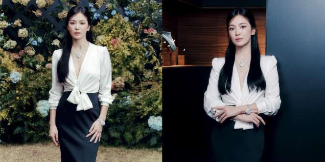 7 Potret Terbaru Song Hye Kyo di Event Chaumet, Tampil Elegan dan Awet Muda Banget!