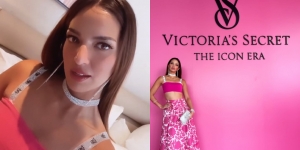 10 Potret Nia Ramadhani Hadir di Opening Victoria's Secret di Singapura