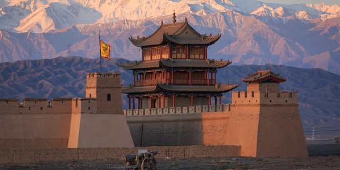 Intip Kemegahan Benteng Jiayuguan, Pertahanan Militer Terkuat di Ujung Barat Tembok Besar China