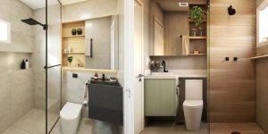 10 Sekat Kaca Kamar Mandi Minimalis untuk Memisahkan Toilet dan Shower 