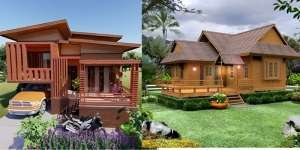 8 Desain Rumah Kayu Kampung Modern yang Mewah