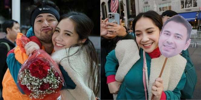 10 Potret Bucin Nagita Slavina Dukung Raffi Ahmad Saat Lari Marathon di Amerika Serikat, Romantis Banget!