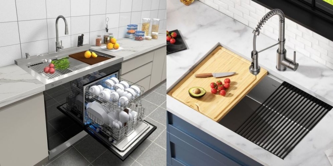 9 Tempat Cuci Piring Minimalis Multifungsi pada Dapur Kecil