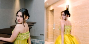 Deretan Potret Ziva Magnolya Terima Awards untuk Lagu Duetnya Bersama Lyodra dan Tiara Andini  - Tampil Cantik dengan Gaun Kuningnya! 
