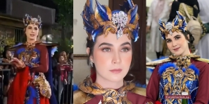 Tampil Totalis Gak Mau Kalah Sama Warlok, Ini Potret Arumi Bachsin Ikuti Karnaval Kostum di Malang!