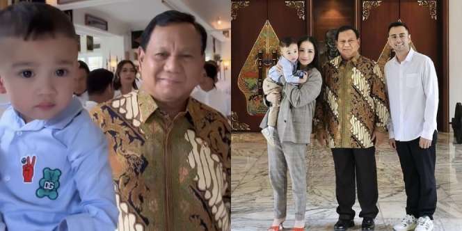 Disebut Sama-sama Gemoy, Begini Momen Rayyanza Cipung Ketemu Pak Prabowo