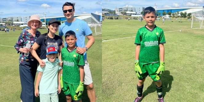 Potret Anak Titi Kamal Ikut Tournament Bola International Youth Cup 2023 di Thailand