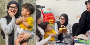 Adzam Ultah ke-2, Sule dan Putri Delina Beri Kejutan Ulang Tahun di Rumah Nathalie Holscher