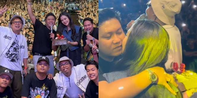 Dirayakan Saat Manggung, Ini Potret Denny Caknan Dapat Kejutan Ulang Tahun Pertama dari Bella Bonita