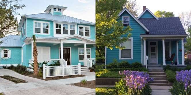 8 Inspirasi Warna Rumah Minimalis Hijau Tosca dengan Tampilan yang Adem dan Nyaman