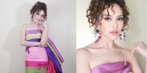 7 Potret Ayu Ting Ting dengan Dress Warna-Warni yang Terlihat Dangdut Banget, Konsisten dengan Hair Style Ala 70an! 