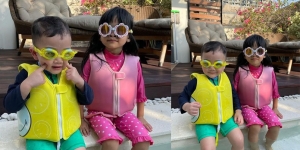 8 Potret Cipung Tampil Gemas dengan Kostum Renang Warna Kuning, Lucu Banget Kayak Minion!