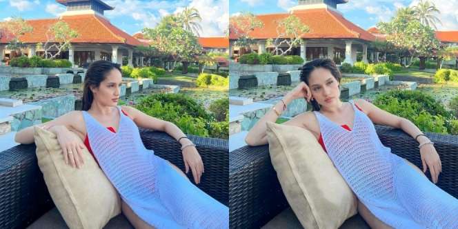 Gaya Cinta Laura Saat Liburan ke Bali, Wajah Cantik Natural di Pinggir Kolam Curi Perhatian