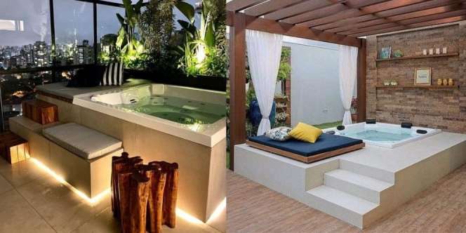 8 Desain Kolam Jacuzzi yang Romantis untuk Rileksasi